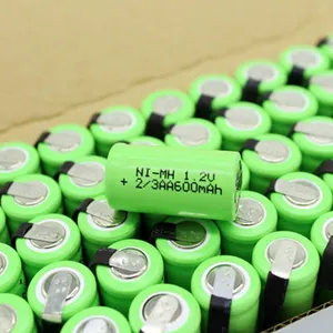 Wholesale 1.2 v 600mah rechargeable battery-OEM High Quality 1.2 volt nimh 2/3AA 600mah Battery Rechargeable Batteries for Camera