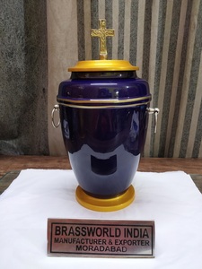 IRON CROSS URNE DE CRÉMATION/URNE FUNÉRAIRE FOURNITURES FUNÉRAIRES Par Brassworld Inde - Product Image 5