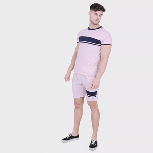 Ensemble t-shirt et Short pour hommes, vêtements de sport de haute qualité, logo personnalisé, Sweat-shirt, séchage rapide et respirant, 100% - Product Image 3