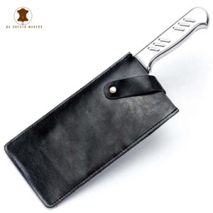 Trending Selling Factory Price Handmade Rich Grain Leather Sheath for Fix Blade Chef Knives - Product Image 1