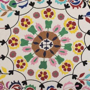 Literie murale indienne en suzuki, style bohème, broderie à la main, style commandes florales - Product Image 4