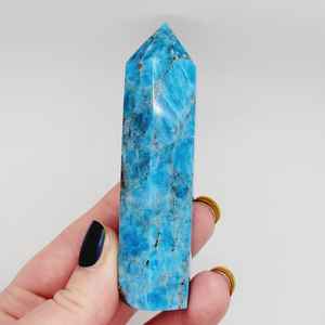 Torre de punta de cristal de apatita azul al por mayor, cristales metafísicos curativos Feng Shui, piedras preciosas, decoración del hogar, punto de cristal Reiki - Product Image 2