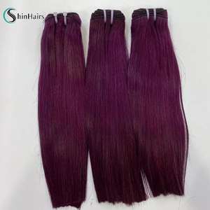 Vendedores de extensiones de cabello humano, cabello de trama plana de doble estiramiento, color de cabello Virgen sin procesar - Product Image 6