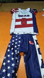 Uniforme de Fútbol Americano de Alta Calidad, Nuevo Diseño Personalizado, Material de Poliéster/Algodón/Spandex, Estilo Unisex, Transpirable, Tela de 220g - Product Image 3