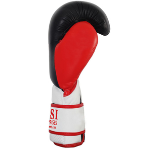 Gants de boxe MMA personnalisés pour hommes, combinaison noir et blanc - Product Image 3