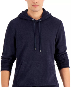 Haute qualité hommes pull à capuche personnalisé respirant hommes sweats à capuche 100% coton polaire sweat - Product Image 3