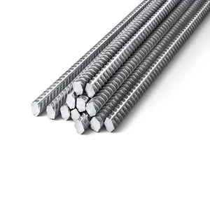 스레드 스틸 철근 HRB400 500 스틸 철근 변형 스틸 바 철 막대 건설