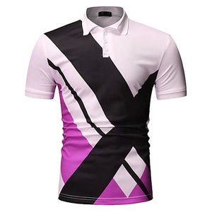 Nueva Camiseta de Moda para Hombre, Camiseta Deportiva con Cuello Alto Estampado, Manga Corta, Diseño Personalizado OEM, Estilo Hip Hop - Product Image 4