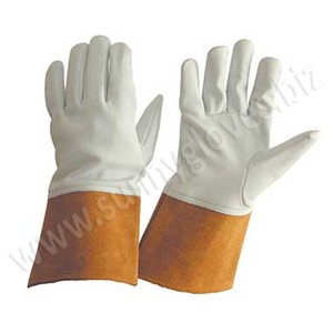 Gants de soudage à l'argon pour le cuir, équipement de sécurité professionnel de bonne qualité, résistants à la chaleur, soudage TIG MIG - Product Image 1