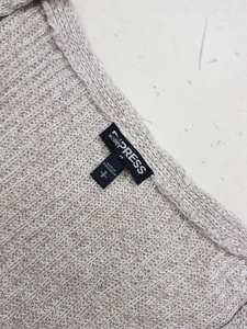 เสื้อสเวตเตอร์คอโอ แขนยาว ผ้าฝ้าย 100% สำหรับผู้หญิง แบรนด์ดัง ของเหลือจากการผลิต  แบบถักทันสมัย - Product Image 5