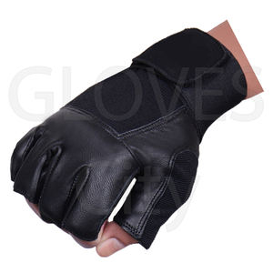 Gants d'entraînement de gym professionnels unisexes à demi-doigts Gants de levage en cuir épais Design respirant pour GANTS City - Product Image 6