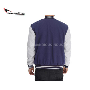 Vestes matelassées en duvet de satin coupe ajustée pour hommes, blouson d'hiver de baseball, vêtements avec motif Letterman - Product Image 5