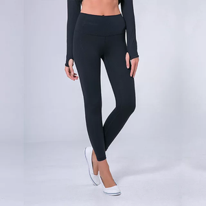 Legging de sport en nylon spandex sublimé personnalisé unisexe, respirant, avec poches à la taille, logo imprimé, style décontracté - Product Image 4