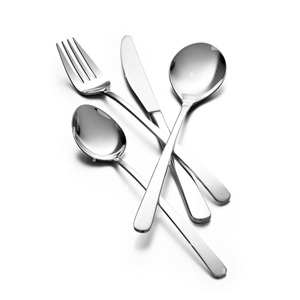 Juego de Cubiertos de Metal niquelado con acabado brillante, utensilios de cocina decorativos hechos a mano para Hotel, juego de cubiertos de lujo usados para Catering - Product Image 5