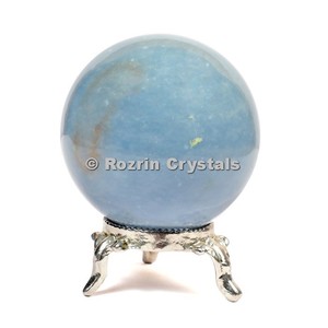 Esfera de Ágata Angelita Tallada y Grabada, Gema Espiritual de Reiki, Decoración Feng Shui para el Hogar, Exportadores - Product Image 1