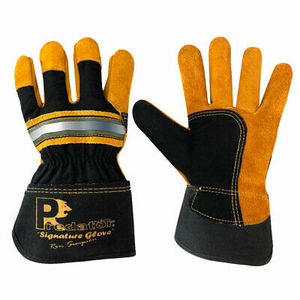 Super Oferta Heavy Duty Construcción/Guantes de jardín Guantes de seguridad de cuero de protección de manos con función anticorte y antiimpacto - Product Image 1