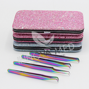 Pinces à cils professionnelles en gros, pinces à cils en acier inoxydable pour volume intense, outils pour salons de beauté - Product Image 5