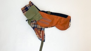 Qiqu पालतू पशुओं की आपूर्ति कस्टम नए डिजाइनर कुत्ते निविड़ अंधकार रेनकोट डार्क शिक्षा सभी इतालवी ग्रेहाउंड साल की उम्र के लिए iggy जैकेट कोट - Product Image 3