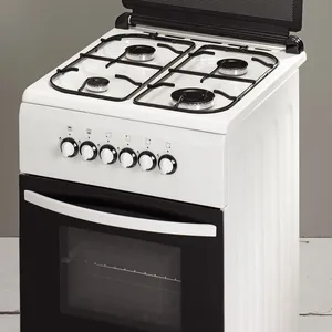 Horno de GAS de pie, mesa superior con 4 quemadores de GAS, 50x60