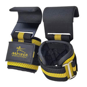 Crochets de musculation de poids, sangles de poignet, en néoprène, exercices de gymnastique, Support de poignet - Product Image 3