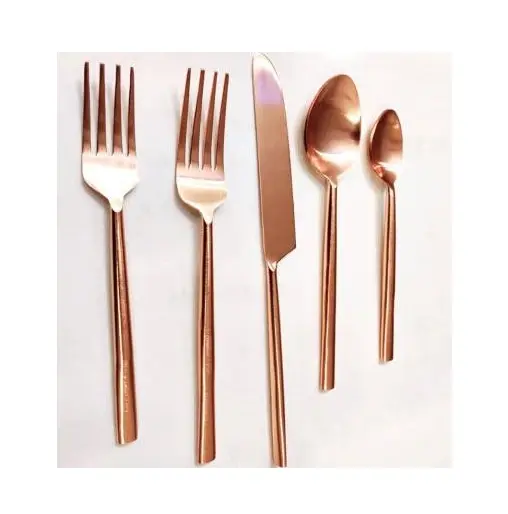 Hot Selling Luxury Tableware High Quality Wedding Tableware Cutlery Set New Design Handle Hot Sale Cutlery set spoon