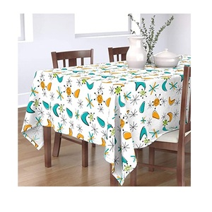 <b>Plastic</b> Wedding <b>Table</b> <b>Cloth</b> Printed Tablecover Organic Cotton GOTS Certified - Product Image 4