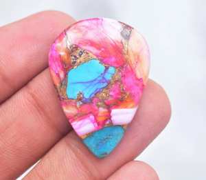 Spiny-gemas sueltas de Oya y morado, con cabujón de color turquesa, rosa, espinoso, púrpura - Product Image 5