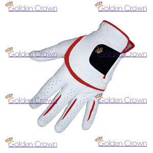 Gants de golf personnalisés de haute qualité pour hommes en cuir souple blanc Cabretta pour le sport directement du fabricant - Product Image 2