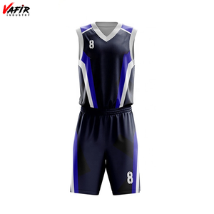 Conjunto de Uniforme de Baloncesto Unisex Personalizado, de Secado Rápido y Transpirable, Antibacterial, 100% Poliéster, para Jugadores de Talla Grande - Product Image 6