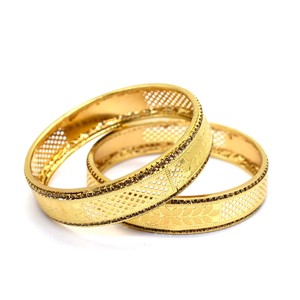 Bracelet jonc d'amour en plaqué or fait à la main pour femmes, tenue de fête de mariage, meilleur cadeau, conception religieuse ethnique classique - Product Image 5