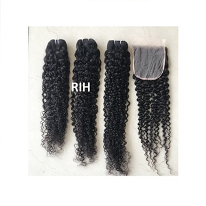 Extensiones de cabello humano rizado, cabello Natural malayo 100% Virgen sin procesar - Product Image 1