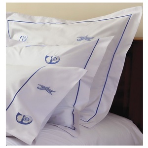 Juego de fundas de edredón con diseño de conchas de mar bordadas, ropa de cama de algodón de alta calidad y fundas de almohada - Product Image 3