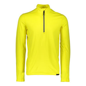 High Quality Yellow Colour Stand Zipper Collar Men Gym Fitness Wear Full <b>Sleeves</b> <b>Compression</b> <b>Shirts</b> for Sale in Wholesale Rates - Product Image 1