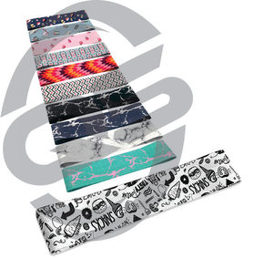 Bandas de resistencia de entrenamiento de tela de poliéster elástico antideslizante con logotipo personalizado, bandas circulares para botín de cadera para piernas, ejercicio de glúteos - Product Image 2