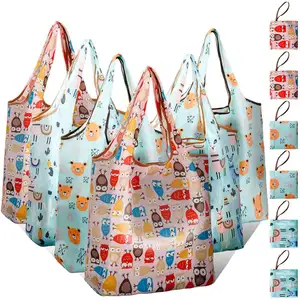 Free sample reusable foldable custom grocery shopping bag with low MOQ