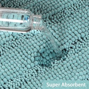 Thick Soft Microfiber Bathroom Chenille Rug <strong>Mat</strong> Washable <strong>Super</strong> <strong>Absorbent</strong> <strong>Floor</strong> Rug Shower <strong>Mat</strong> - Product Image 6