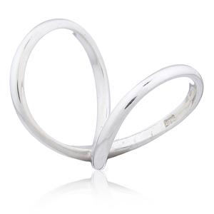 Double 925 Sterling Silver Splint <b>Ring</b> - Product Image 1