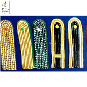 Hombreras con Cordón Metálico Trenzado Plateado/Dorado OEM al por Mayor, Hombreras de Cordón Soutache para Uniformes Ceremoniales - Product Image 2