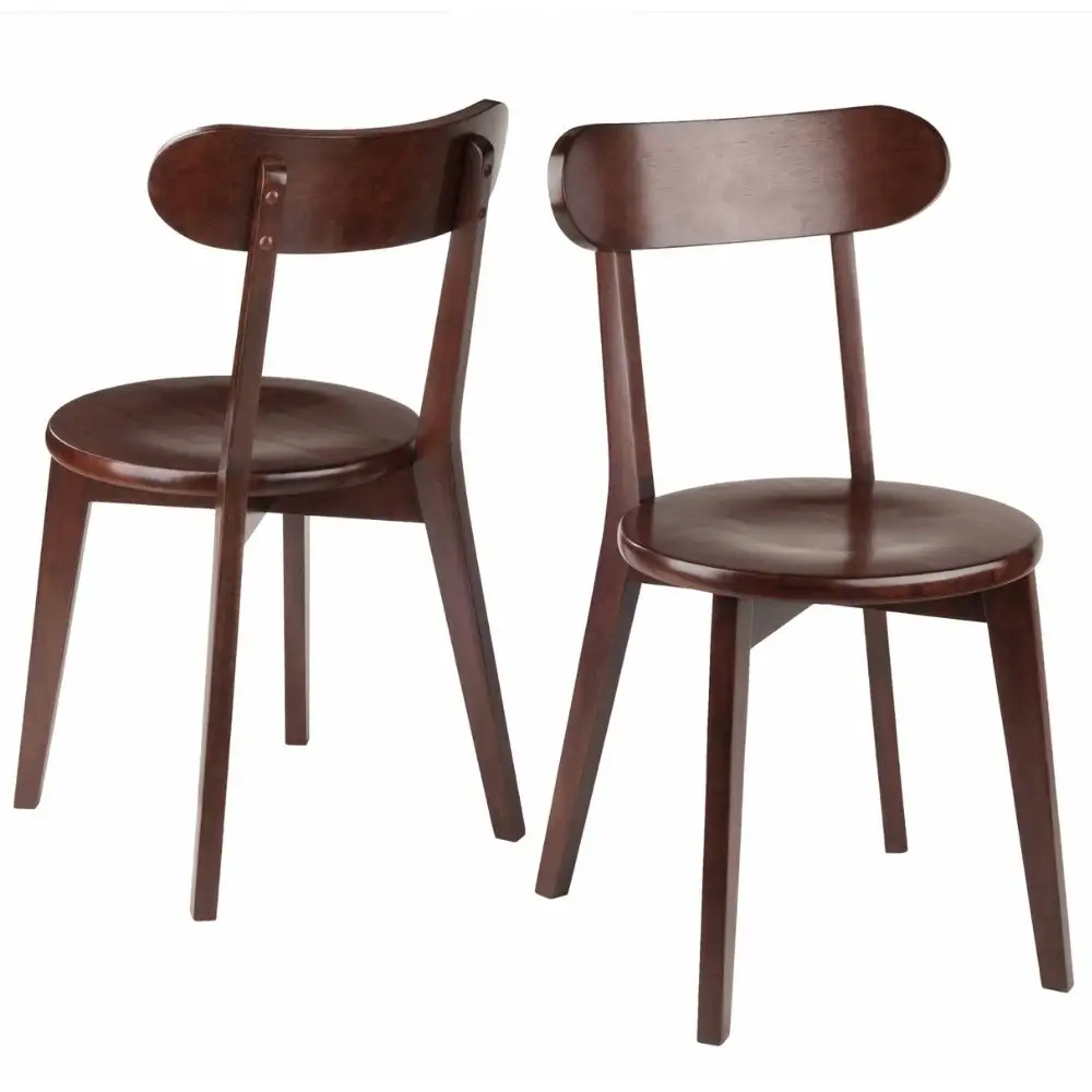 5 כוכבים מלון מסעדה עכשווי פאולין 2pcs סט כיסא עגול מושב H רגל כיסא אוכל חדר ריהוט עתיק עיצוב עבור קפה