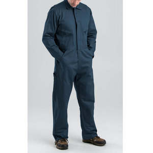 Bata reflectante de una pieza para hombre, ropa de trabajo Industrial con cuello vuelto, elegante, azul - Product Image 6
