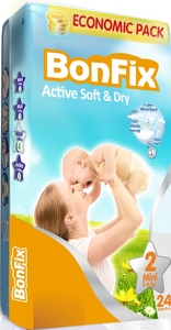 BONFIX Mini couches jetables pour bébé de haute qualité Fabricant turc de produits de soins pour bébé de toutes tailles Fournisseur - Product Image 3