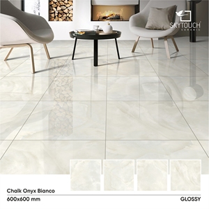 <b>Chalk</b> Onyx Bianco Villa Tile Company Anti slip Compressed Newest Polished Glazed Porcelain Tile - Product Image 2