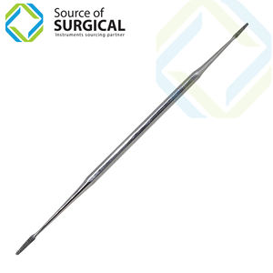 Lime à ongles à double extrémité et poussoir à cuticules en acier inoxydable pour un nettoyage efficace des ongles - Product Image 1