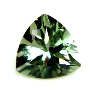 Pedra preciosa natural de ametista verde, pedra brasileira de qualidade superior calibrada em forma de trilhões de 18*18mm, ideal para fazer joias