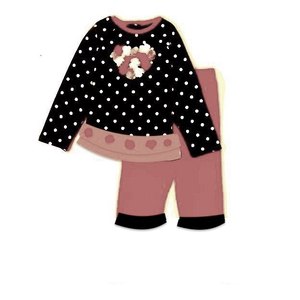 Niñas Niños Verano Primavera Estilo Top Shorts 2PCs Set 100% Algodón Impresión digital Daisy Apparel EN LA India - Product Image 6