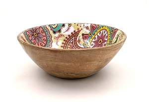 Bol en forme de bateau, résine en bois imprimé émaillé, Design naturel, en bois manga, offre spéciale, 1 pièce - Product Image 6