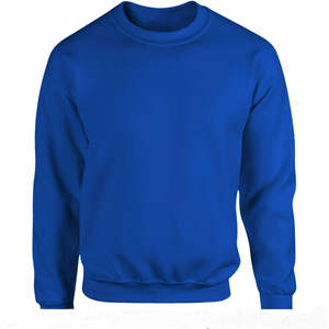 Hombres de buena calidad cuello redondo sudadera azul manga larga duradera sudaderas - Product Image 1