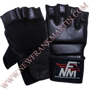 Gants MMA en cuir NFM pour enfants personnalisés OEM/ODM Grappling Mixed Martial Arts Hand Grips Respirant Waterproof Gym Training - Product Image 1