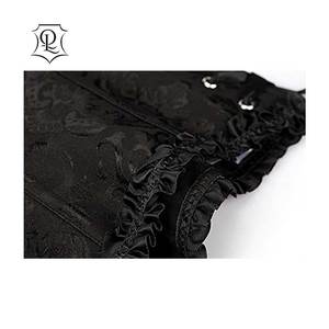 2023 moda mujer camiseta sin mangas Sexy encaje transparente Bodycon blusa corsé vestido transpirable Lycra Nylon arco remache venta al por mayor adultos - Product Image 3