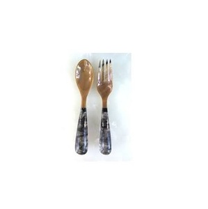 Cuchara de cubiertos de madera e impresa de la mejor calidad para cubiertos Cuchara de ensalada de uso decorativo de boda real Calidad superior - Product Image 2